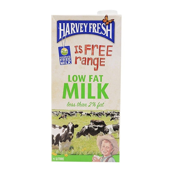 Sữa Tươi Tiệt Trùng Ít Béo Harvey Fresh 1L