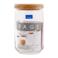 Hũ Thủy Tinh Ocean Popjar Nắp Gỗ 750Ml