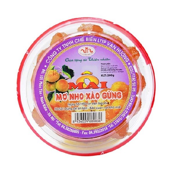 Mơ Nho Xào Gừng Vạn Hương 200G