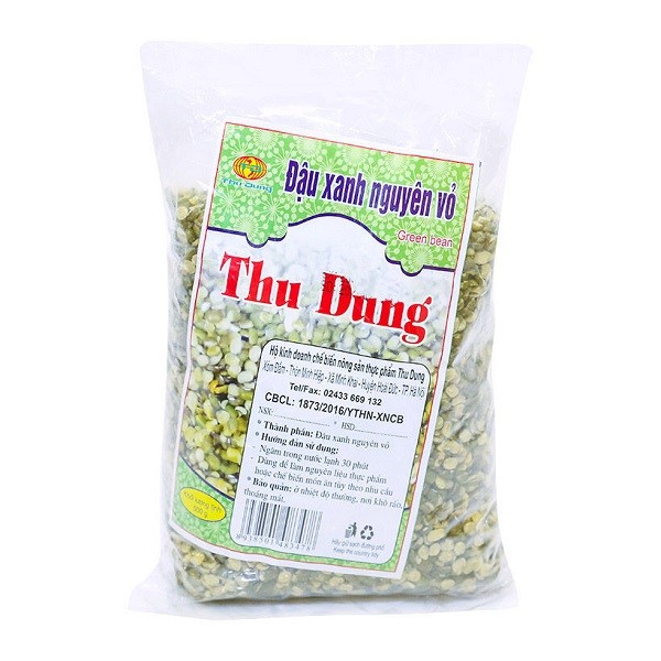 Đậu Xanh Nguyên Vỏ Thu Dung 500G