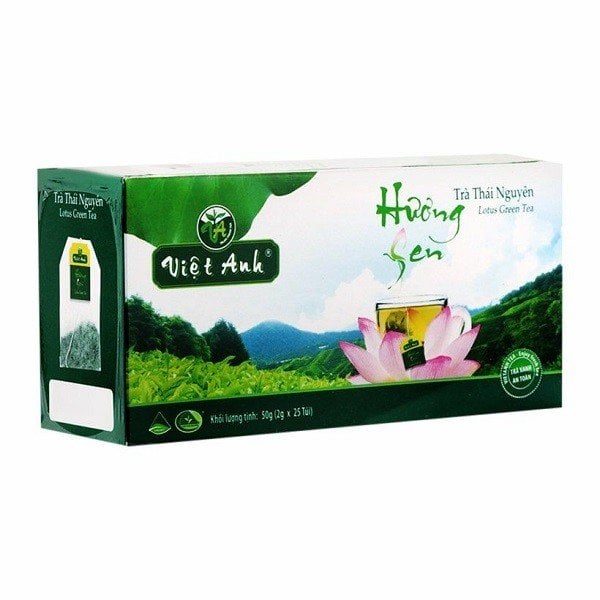 Trà Thái Nguyên Hương Sen Túi Lọc Việt Anh C30 50G