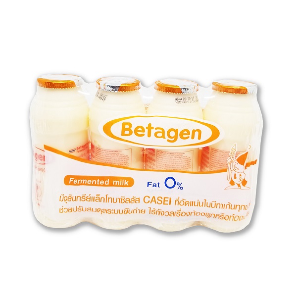 Sữa Uống Lên Men Betagen Hương Cam 140Mlx4