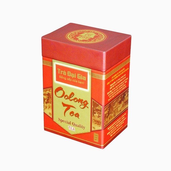 Trà Olong Đại Gia Thượng Hạng Hộp Sắt Hình Trụ 300G