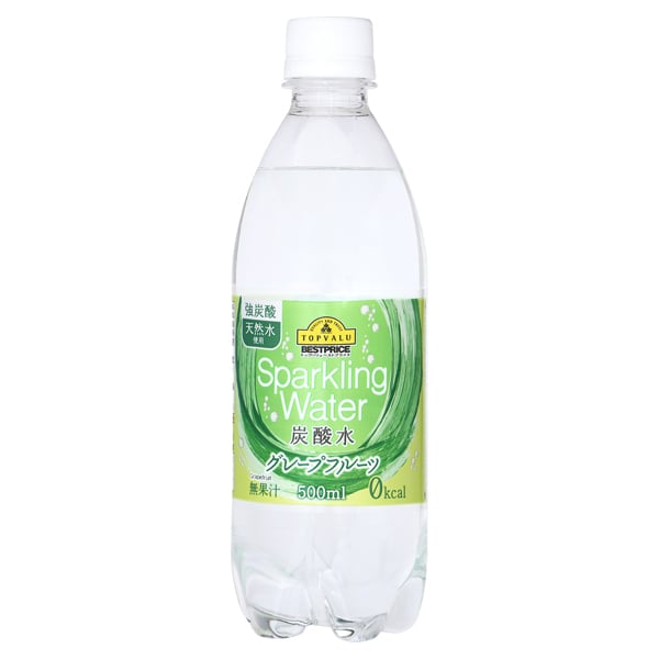 Nước Uống Có Ga Topvalu Best Price Vị Bưởi 0 Kcal Chai 500Ml