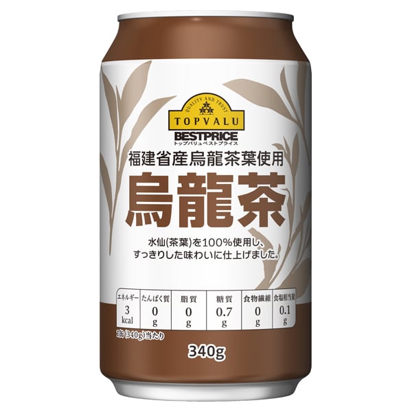 Trà Ô Long Aeon Topvalu Lon 360G