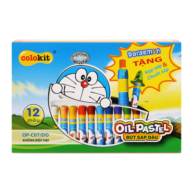 Tl Bút Sáp Dầu Op - C07/Do | Thien Long Op - C07 / Do (12 Colors)