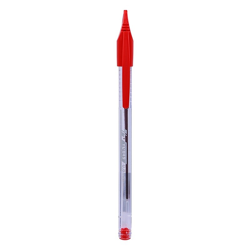 Vĩ 3 Cây Bút Bi 049 Đỏ