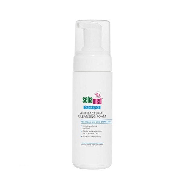 Sữa Rửa Mặt Kháng Khuẩn Trị Mụn Dịu Nhẹ Sebamed Antibacterial Cleansing Foam Ph 5.5 150Ml