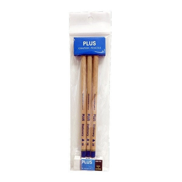 Lô 3 Bút Chì 1 Gôm Plus