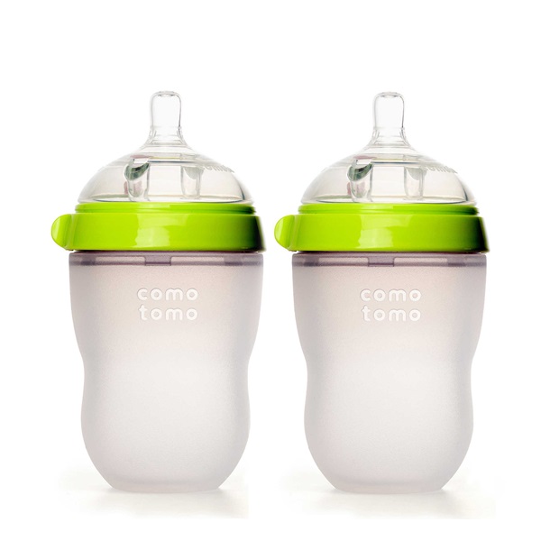 Bộ 2 Bình Sữa Silicone Comotomo 250Ml - Xanh Ad Ct00003