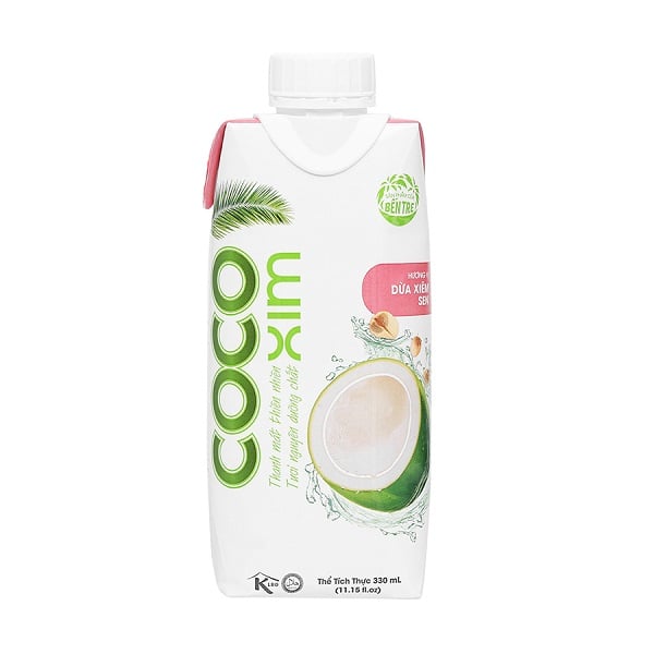 Nước Dừa Cocoxim Sen Hộp 330Ml