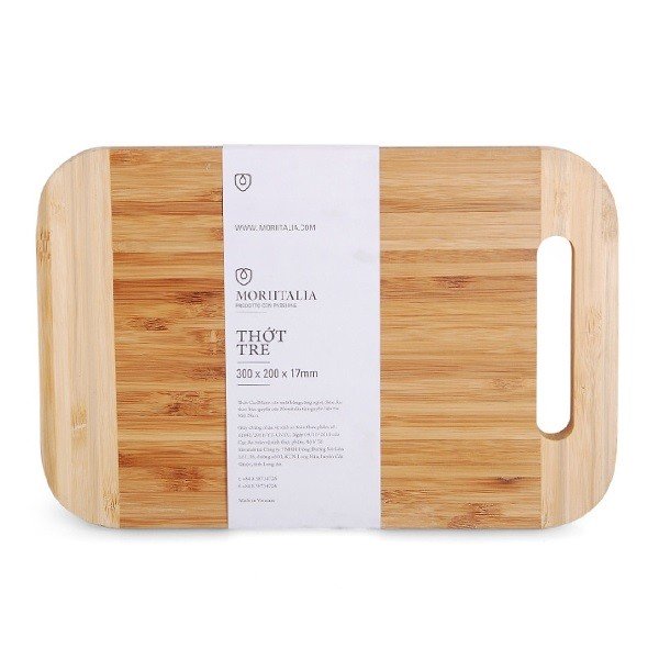 Thớt Tre Tự Nhiên Moriitalia Nb77 30X20X1.7Cm