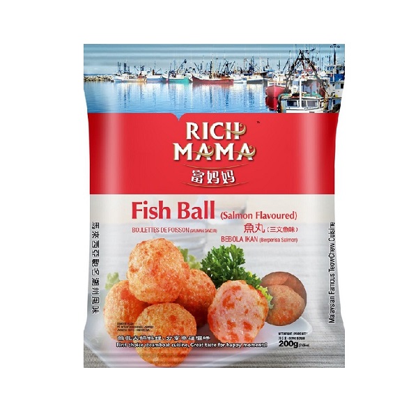 Cá Viên Vị Cá Hồi Rich Mama 200G