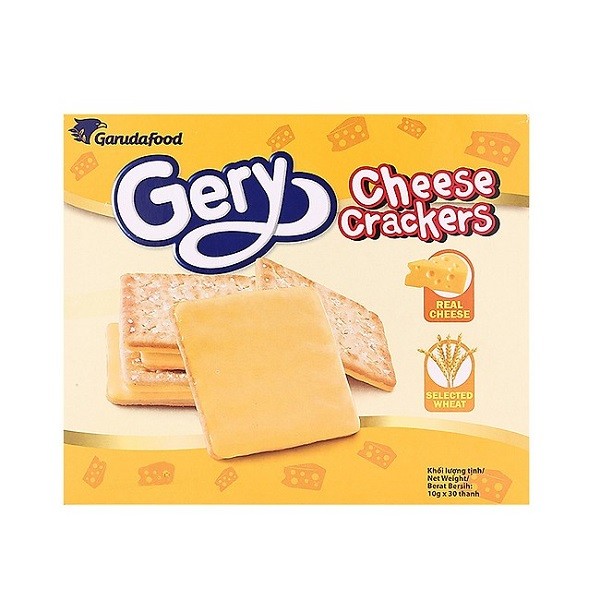 Bánh Quy Phủ Phô Mai Gery 10G - 30 Gói