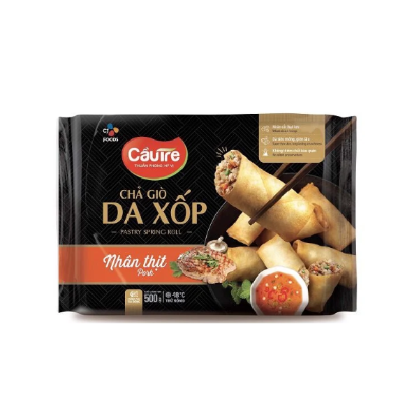 Chả Giò Da Xốp Nhân Thịt Cầu Tre 500G