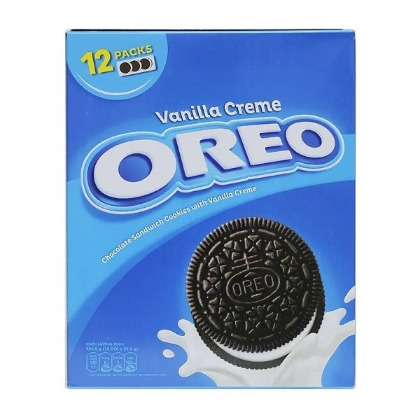 Bánh Quy Oreo Vanilla 12P Hộp Giấy 352.8G