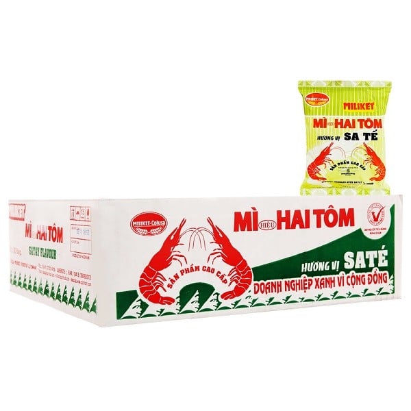 Thùng 30 Mì Kraft Sa Tế Cao Cấp Miliket 75G