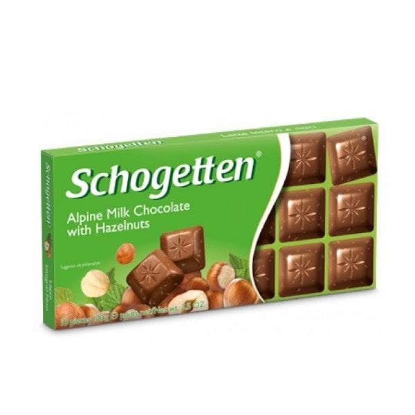Kẹo Socola Schogetten Milk Hazelnut 100G