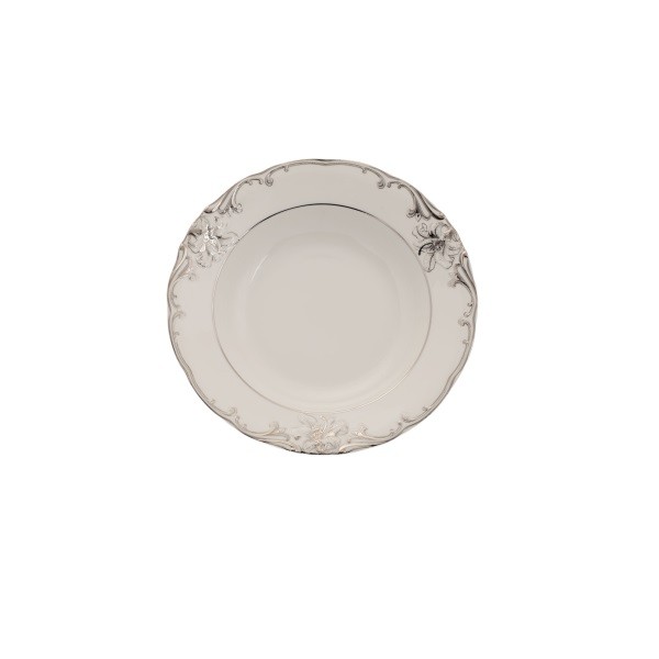 Dĩa Súp 23 Cm - Đài Các Chỉ Bạch Kim
