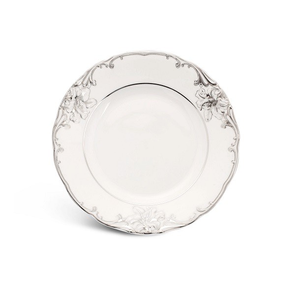 Dĩa Tròn 27 Cm - Đài Các Chỉ Bạch Kim