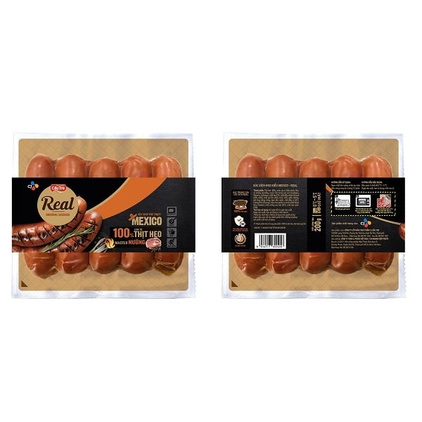Xúc Xích Heo Vị Mexico Hiệu Real Cầu Tre 200G