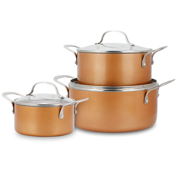 Bộ Nồi Phủ Sứ Đáy Từ Elmich Royal El - 3700