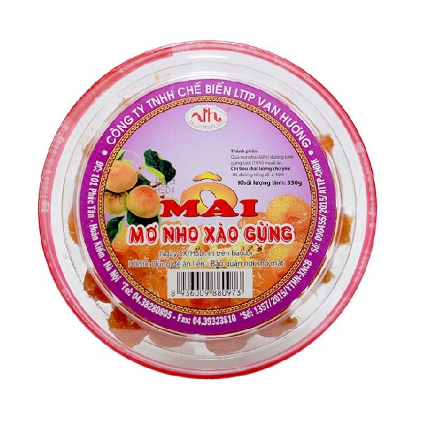 Mơ Nho Xào Gừng Vạn Hương 350G