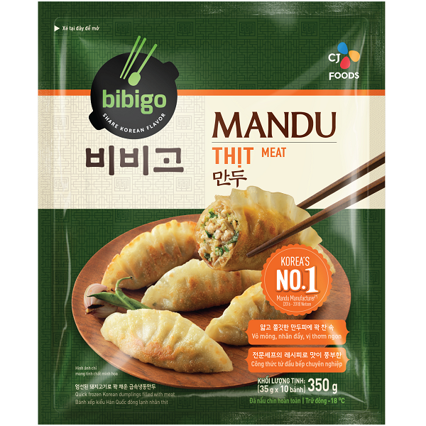 Bánh Xếp Hàn Quốc Nhân Thịt Mandu (350g)