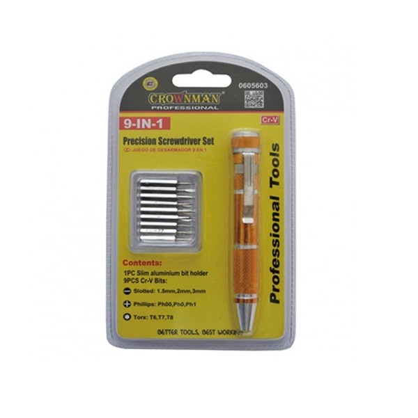 Tuốc Nơ Vít 9 Trong 1 Crownman 0605603