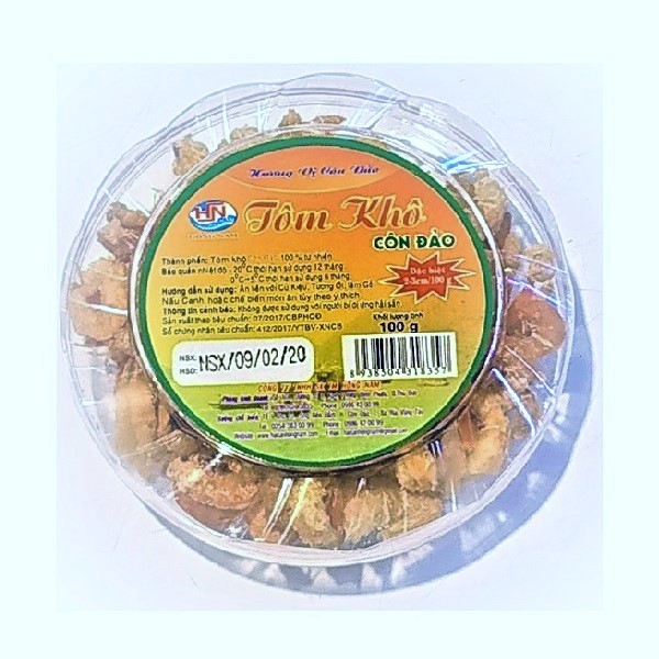 Tôm Khô Côn Đảo Đặc Biệt 2 - 3Cm Hồng Nam 100G