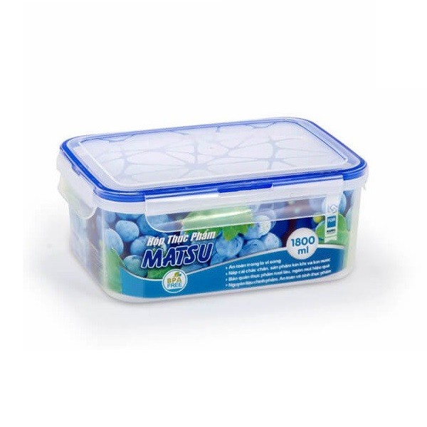 Hộp Thực Phẩm Matsu 1800Ml 436 (12P/C)