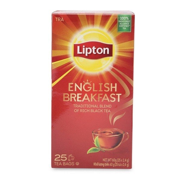 Trà Lipton English Breakfast 2.4G Hộp 25
