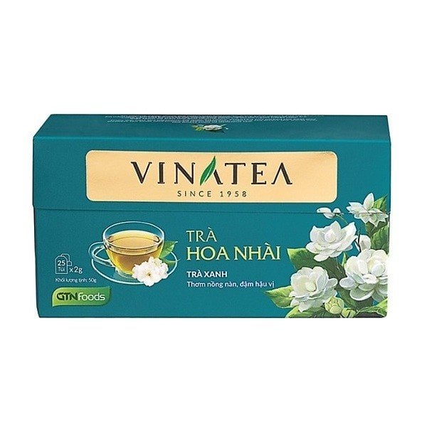 Trà Túi Lọc Vinatea Hoa Nhài 2G Hộp 25