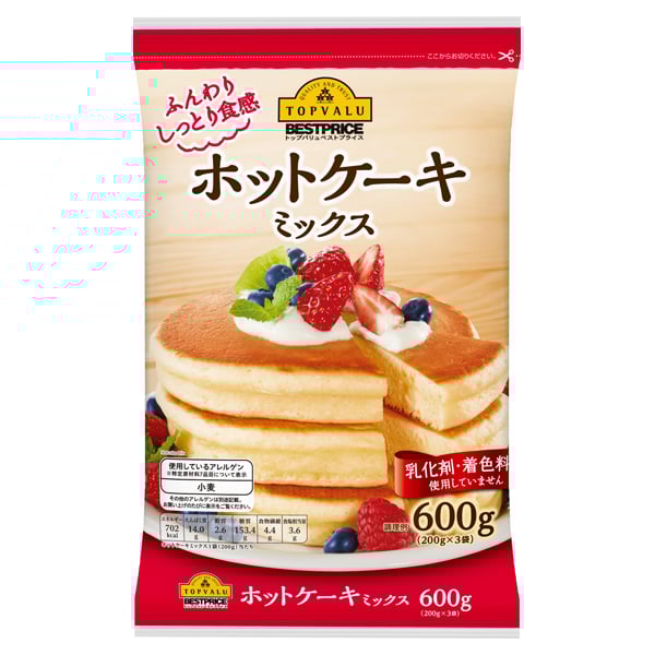 Bột Làm Bánh Hotcake Trộn Sẵn Aeon Topvalu 600G