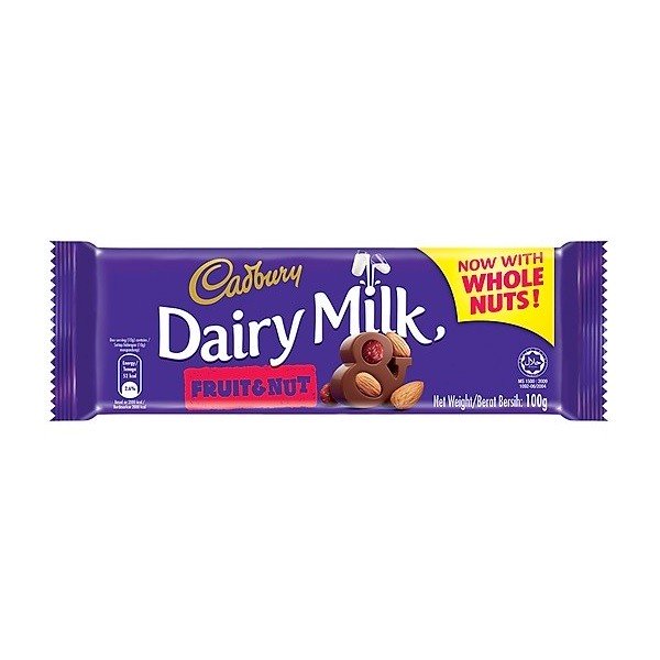 Sôcôla Sữa Cadbury Dairy Milk Fruit And Nut 100G