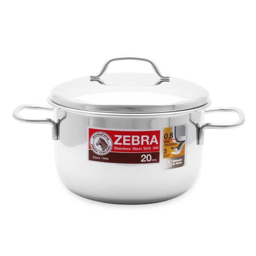 Nồi Inox Zebra 304 3 Đáy Extreme Infinity 20Cm 3, 5L