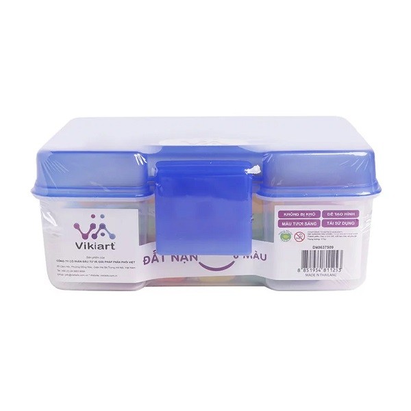 Đất Nặn 6 Màu Hộp Nhựa Vikiart Dn0637509