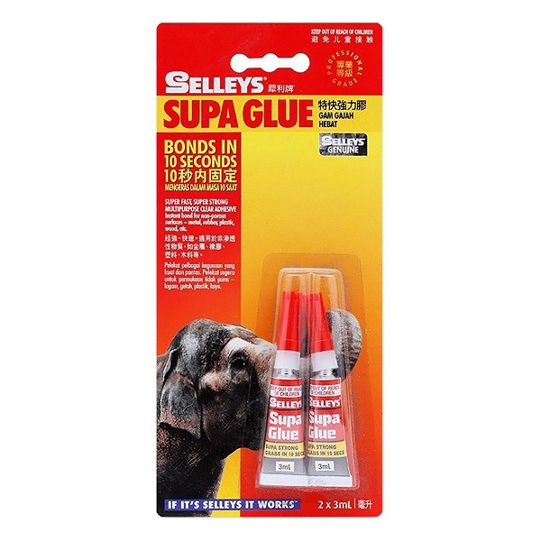 Keo Dán Đa Năng Selleys Supa Glue 2X 3Ml