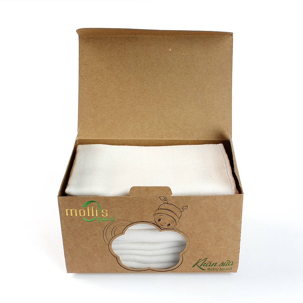 Bộ Khăn P777 Organic Hm8P 30*30 - 13.75G - 10 Cái (Kem)