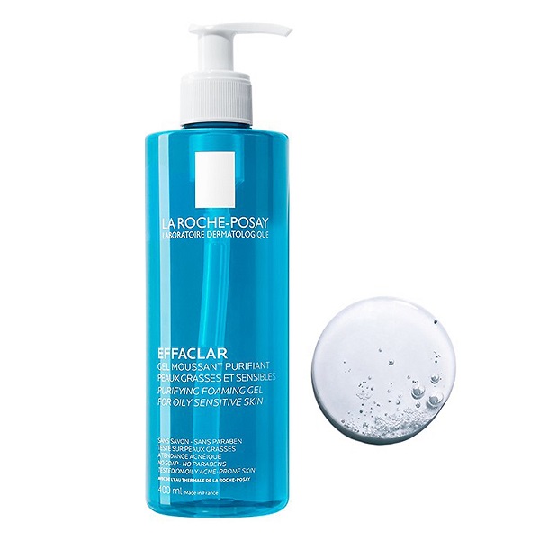 Gel Rửa Mặt Tạo Bọt Dành Cho Da Dầu, Nhạy Cảm La Roche - Posay Effaclar Purifying Foaming Gel For Oily Sensitive Skin 400Ml