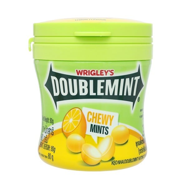 Kẹo Nhai Doublemint Hương Chanh Bạc Hà 80G