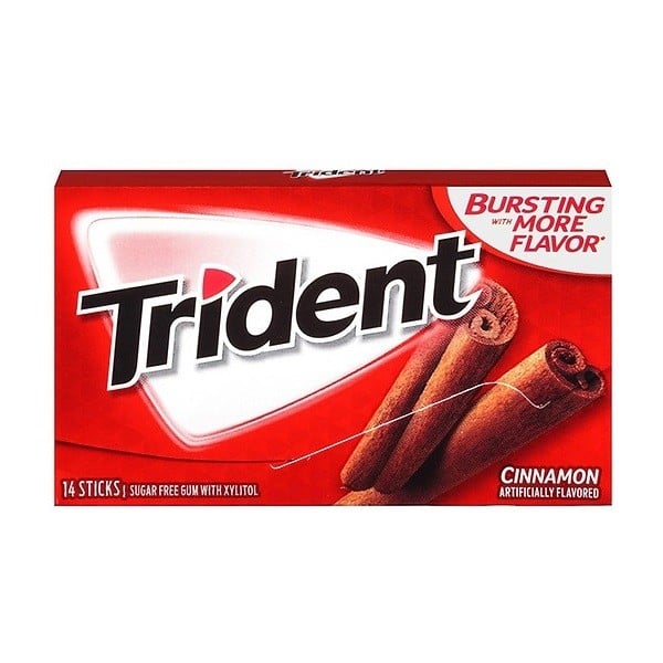 Kẹo Cao Su Không Đường Trident Hương Quế 26, 6G