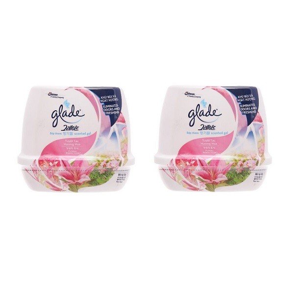Lô 2 Sáp Thơm Glade Tuyệt Tác Hương Hoa 180G