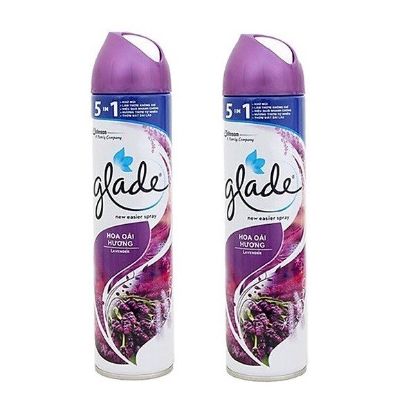 Lô 2 Xịt Phòng Glade Hương Lavender 280Ml