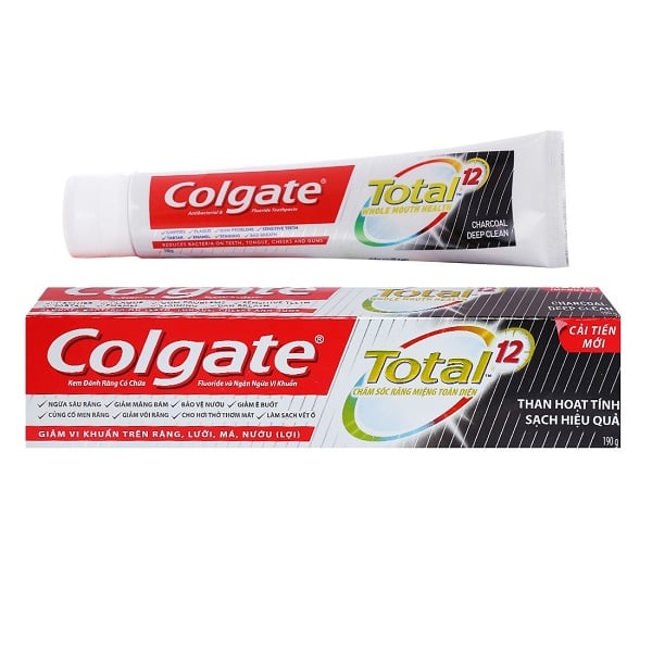 Kem Đánh Răng Colgate Total Charcoal Deep Clean 190Gr