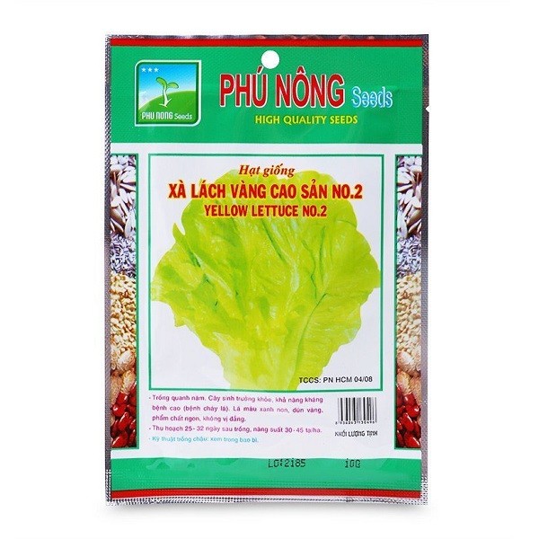 Hạt Giống Xà Lách Dúng Vàng