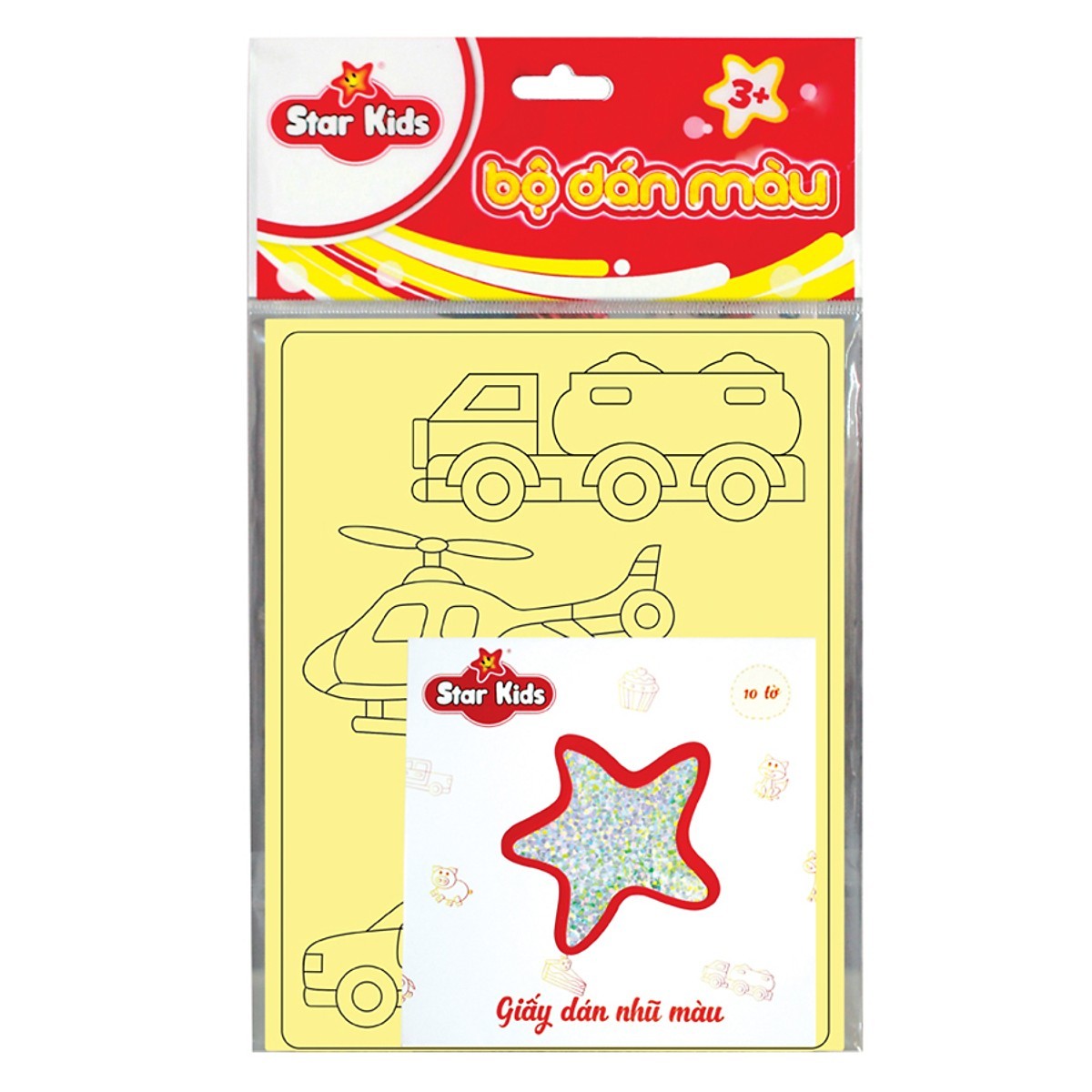 Bộ Tranh Dán Màu Phương Tiện Giao Thông R - Star K - 601