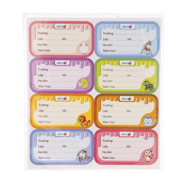 Nhãn Vở Thiên Long Tp - Nbl03 Xấp 5