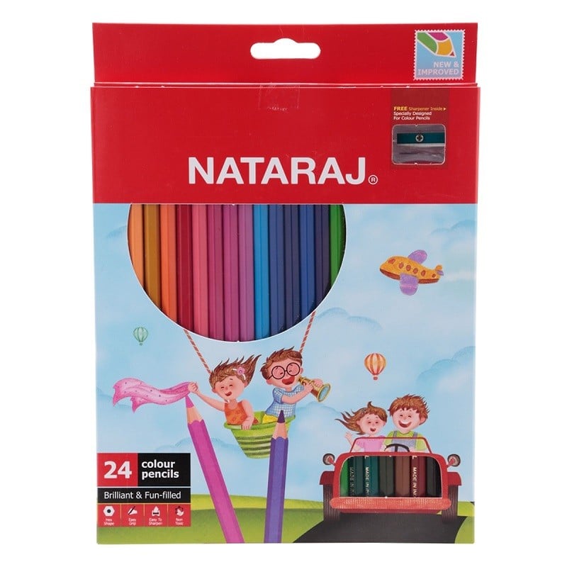 Bút Chì Dài 24 Màu Nataraj F24