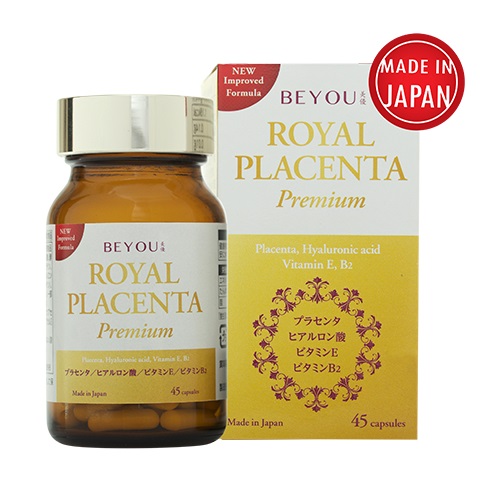 Thực Phẩm Bảo Vệ Sức Khỏe Tinh Chất Trắng Da Nhau Thai Cừu Beyou Royal Placenta - Hộp 45 Viên